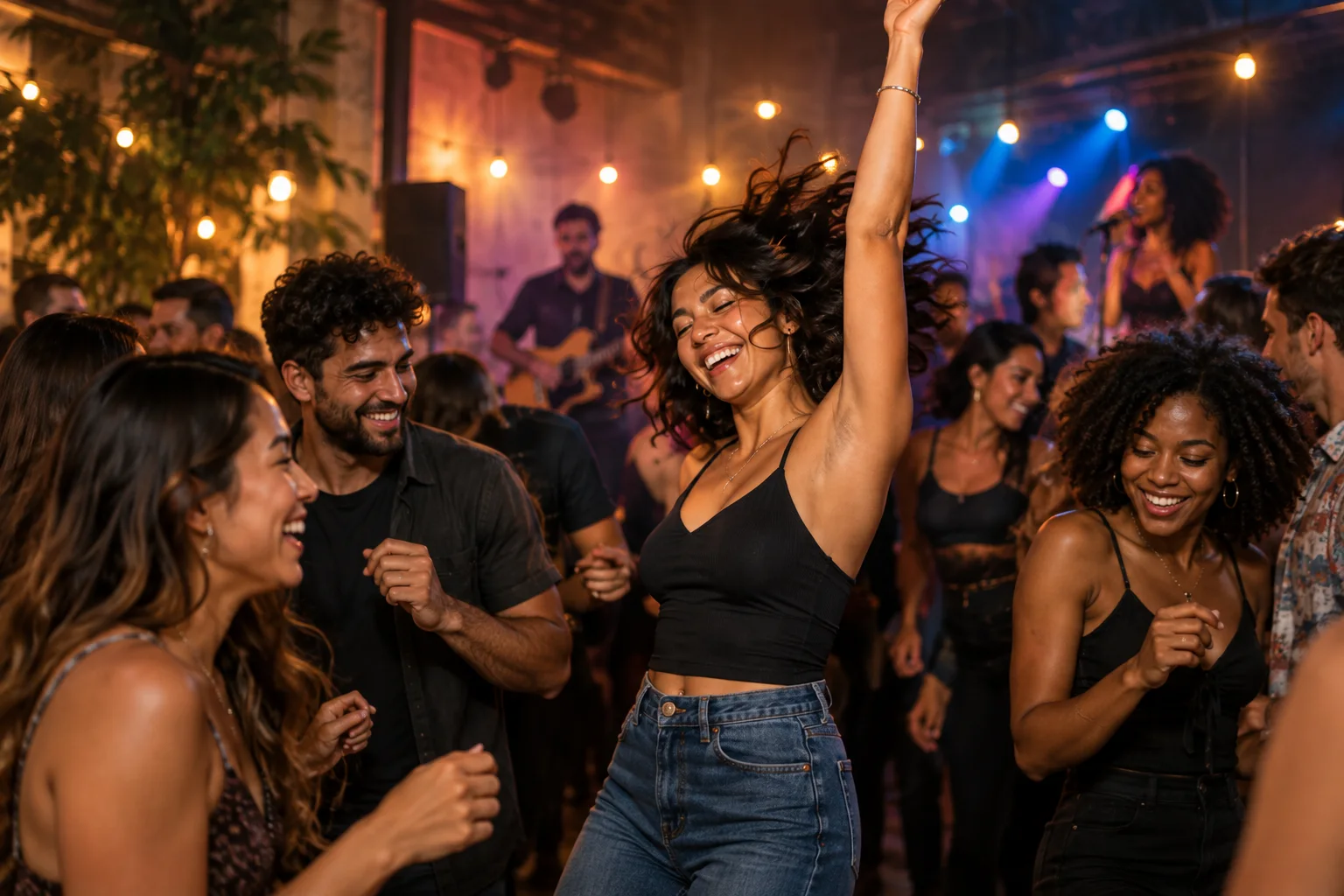 A joyful evening of dancing and live music